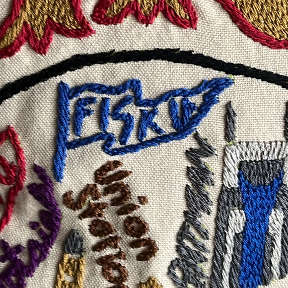 NASHVILLE Hand-Embroidered Pillow NWOT - Picture 8 of 15
